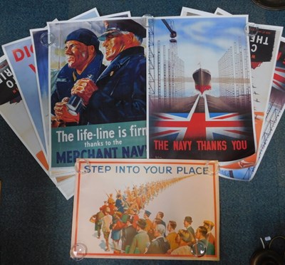 Lot 2035 - A group of reproduction HMS public information...