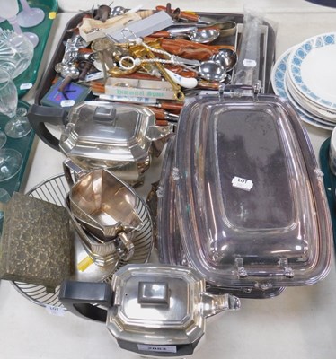 Lot 2083 - Metalware, including part tea and coffee...