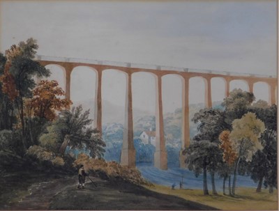 Lot 314 - David Smith Moore. Pontcysyllte, the aqueduct...