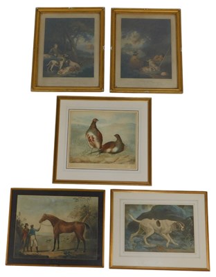 Lot 315 - A group of coloured engravings, including...