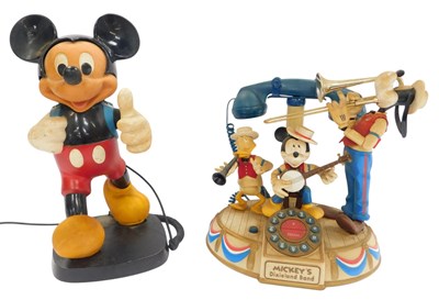 Lot 342 - Two novelty Disney telephones, comprising...