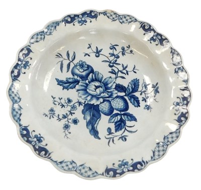 Lot 347 - A late 18thC Royal Worcester First Period blue...
