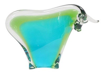 Lot 351 - A Swedish Art Glass sculpture, modelled as a...