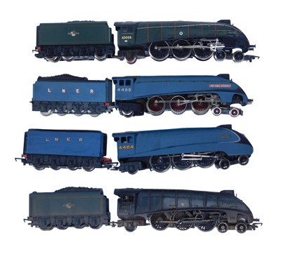 Lot 458 - Hornby OO gauge class A4 locomotives,...