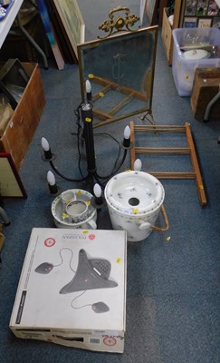 Lot 2123 - Household wares, to include a ceramic chamber...