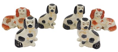 Lot 438 - A group of Staffordshire-style pottery...