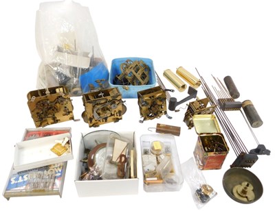 Lot 414 - Clock repair-related items, including...