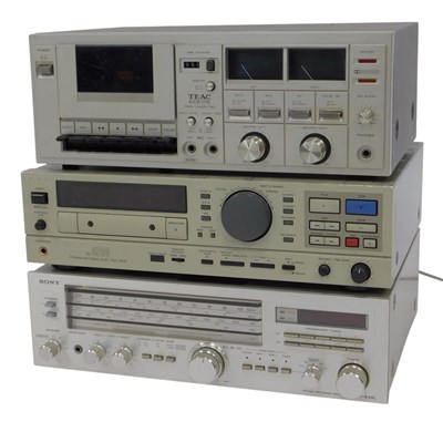 Lot 444 - Sound equipment, comprising a Teac stereo...