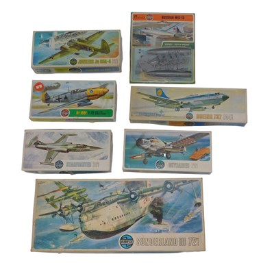 Lot 486 - Airfix model kits, including Airfix Sunderland...