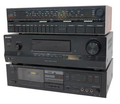 Lot 445 - Sound equipment, comprising a Sony FM...