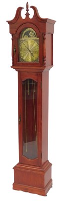 Lot 499 - A 20thC Delaware longcase clock, the square...
