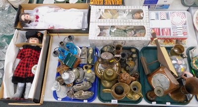 Lot 2128 - Metalware and ceramics, including a metalware...