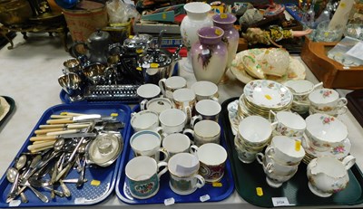 Lot 2134 - Ceramics and metalware, including Minton part...