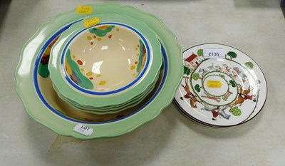 Lot 2136 - Ceramics, comprising two Crown Staffordshire...