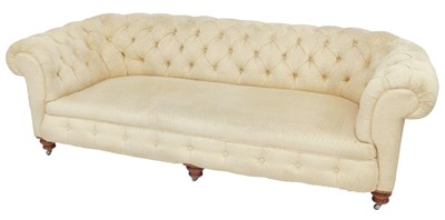 Lot 550 - A Victorian Chesterfield style sofa, with...