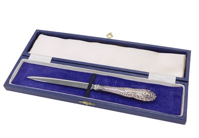 Lot 88 - An Elizabeth II silver handled letter...