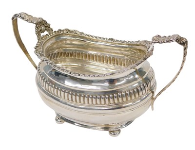Lot 98 - An Edward VII silver two handled sugar...