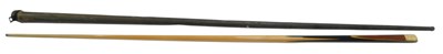 Lot 428 - A Fred Davis Champion snooker cue, 148cm long,...