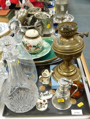 Lot 2145 - Metalware, ceramics and glassware, including...