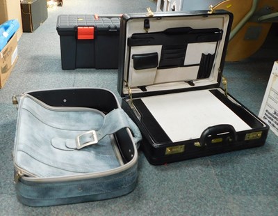 Lot 2170 - Two toolboxes (no contents), a luggage case...