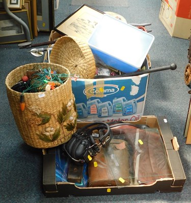 Lot 2175 - Textiles, including cushion, curtains, etc,...