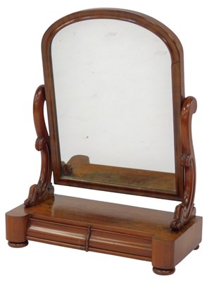 Lot 517 - A Victorian mahogany swing frame mirror, the...