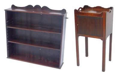 Lot 534 - A George III mahogany pot cupboard, with a...