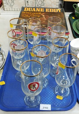Lot 2162 - A group of glasses, including beer glasses,...