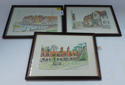 Lot 2202 - Three Norfolk scenes, comprising Blakeney (x2),...