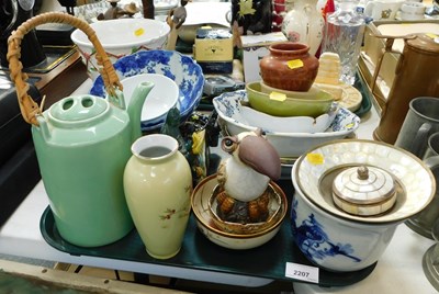 Lot 2207 - Ceramics, including a toucan, etc, mother of...