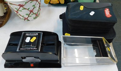Lot 2209A - A Classic Poker Deluxe card shuffler, playing...