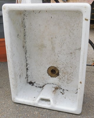 Lot 479a - A Belfast sink, 26cm high, 60cm wide, 45cm deep.
