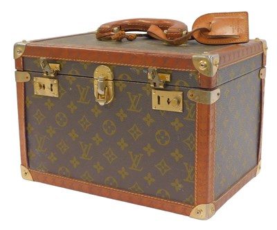 Lot 590 - A Louis Vuitton monogram canvas vanity case,...