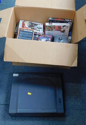 Lot 2177 - A Toshiba video recorder and video cassettes,...
