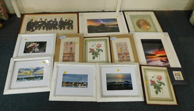 Lot 2180 - Pictures and prints, including interior scene...