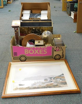 Lot 2191 - Sundry items, including mantel clocks,...