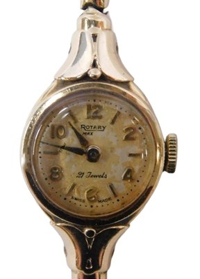 Lot 135 - A Rotary 9ct gold lady's wristwatch, with a...
