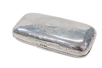 Lot 127 - A Victorian Asprey silver hinged case, of...