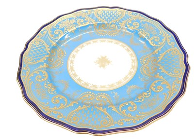 Lot 191 - A Royal Doulton cabinet plate, with turquoise...