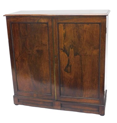Lot 2 - An early Victorian rosewood collectors cabinet,...