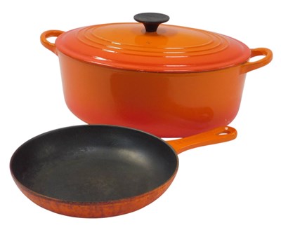 Lot 430A - A Le Creuset cast iron twin-handled casserole...