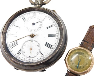 Lot 275 - Two watches, comprising a 19thC pocket watch...