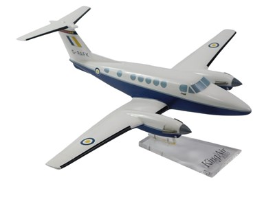 Lot 307 - A King Air B200 model aircraft, on Perspex...