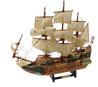 Lot 309 - A scratch built model ship The Batabia, 44cm...