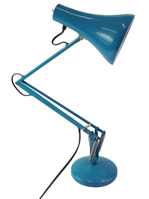 Lot 310 - A blue Anglepoise desk lamp, 68cm high.
