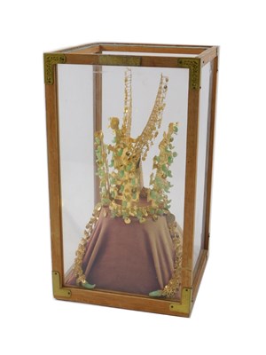 Lot 314 - A Middle Eastern gilt metal headdress, with...