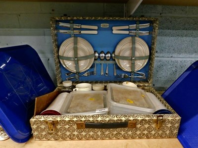 Lot 2017 - A 1960s picnic hamper, made by Sirram of...