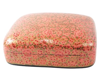 Lot 525 - An Eastern inspired lacquer jewellery box,...