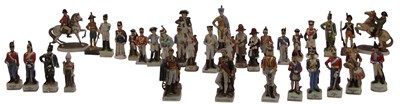 Lot 387 - A group of Continental porcelain Capodimonte...