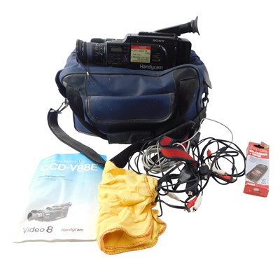 Lot 419 - A Sony Handycam video recorder, in carry case....
